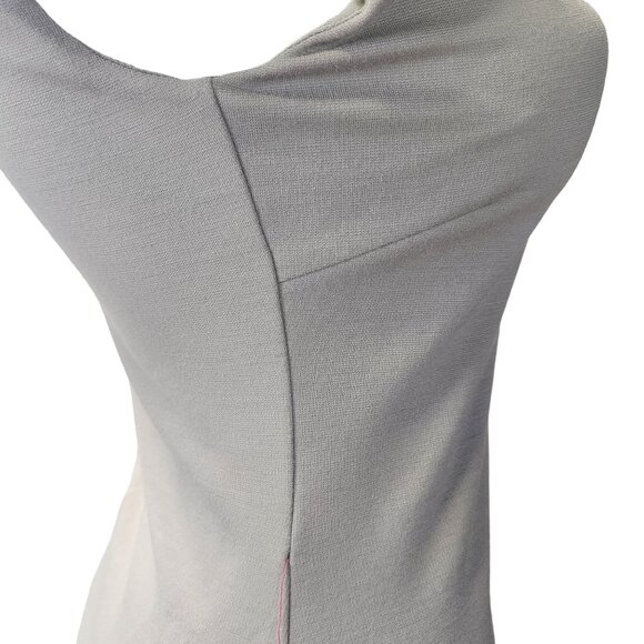 Bebe Interweave Deep V Dress Gray Small NWT - Picture 14 of 16